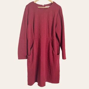 Anthropologie Hutch Red A-Line Sweater Dress Size 3XL